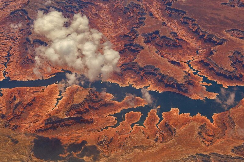 Aerial View of Canyon — Brown, Dramatic