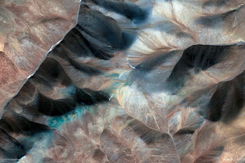 Aerial View of Canyon — Brown