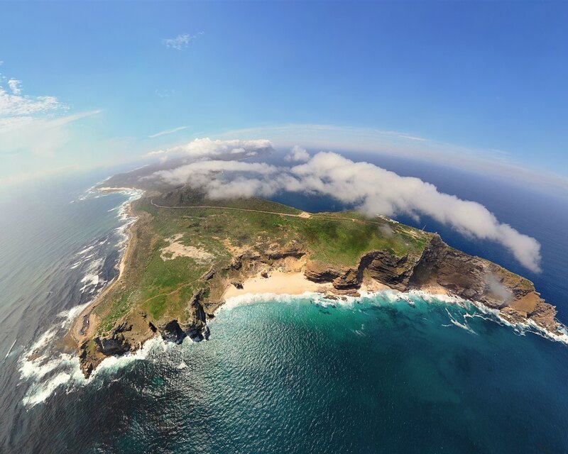 Aerial view of Cape Point