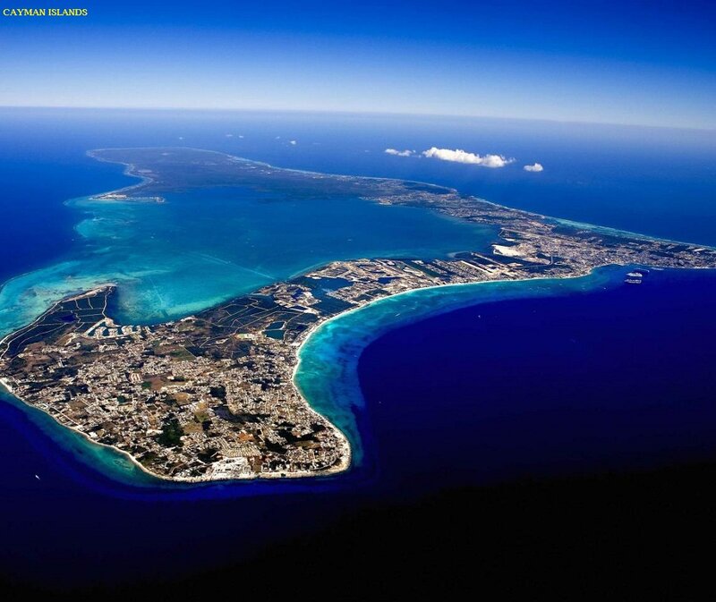 Aerial View of Cayman Islands