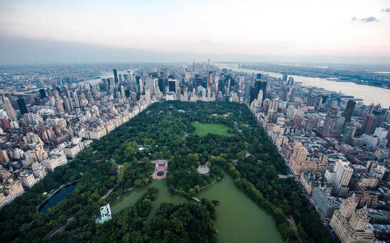Aerial view of Central Park