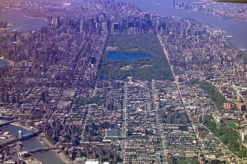 Aerial view of Central Park
