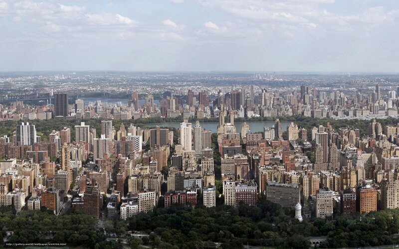 Aerial View of Central Park — Green