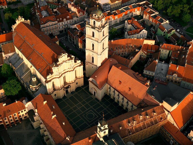 Aerial View of Church Complex — Orange