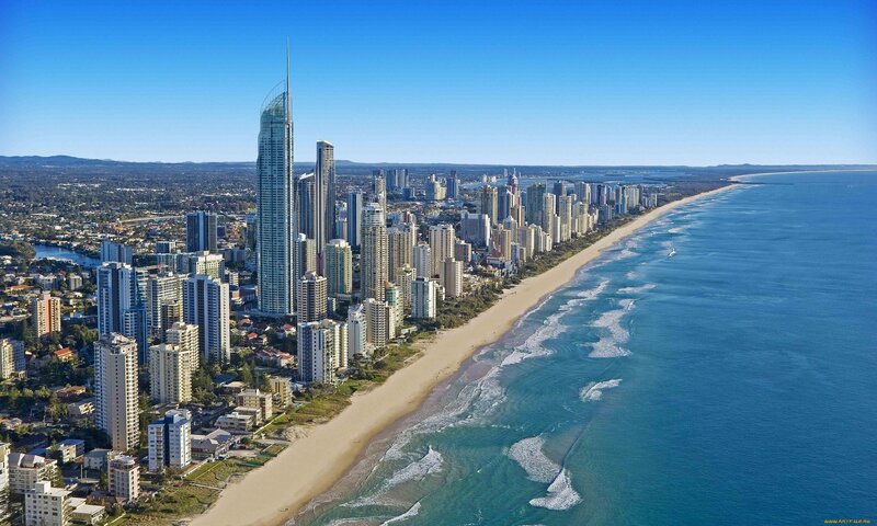 Aerial View of City Beach
