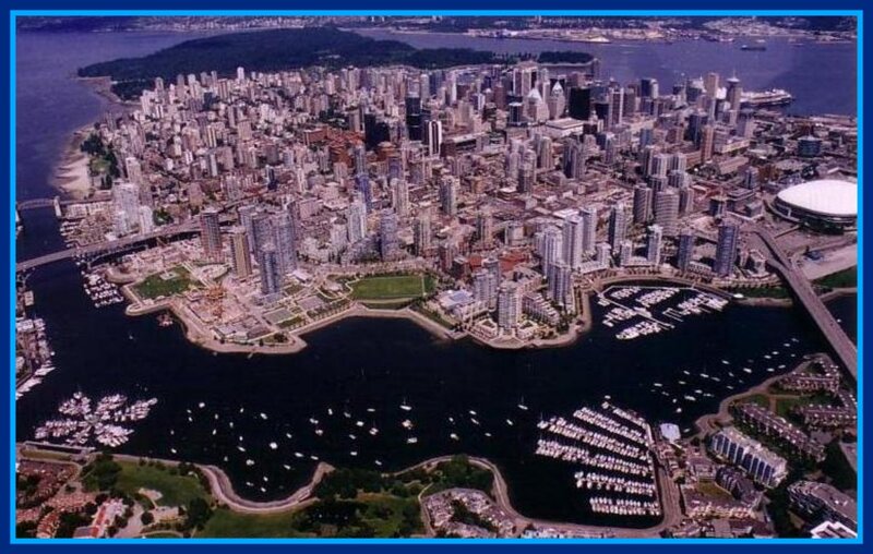 Aerial View of City — Blue, Urban, Afternoon