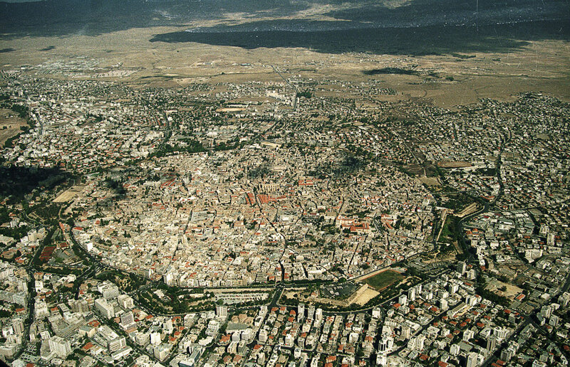 Aerial View of City — Brown, Neutral