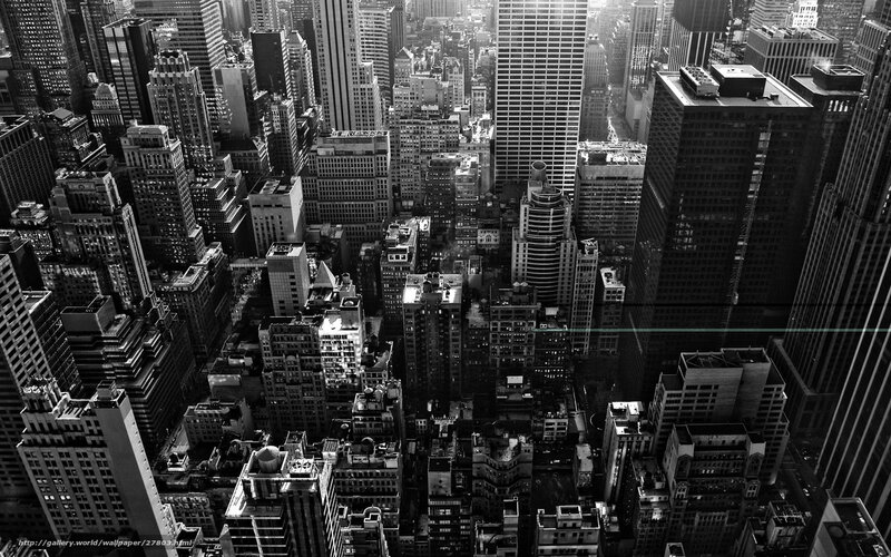 Aerial View of City Buildings — Black, Dramatic, Photograph, Skyscrapers, Urban Landscape