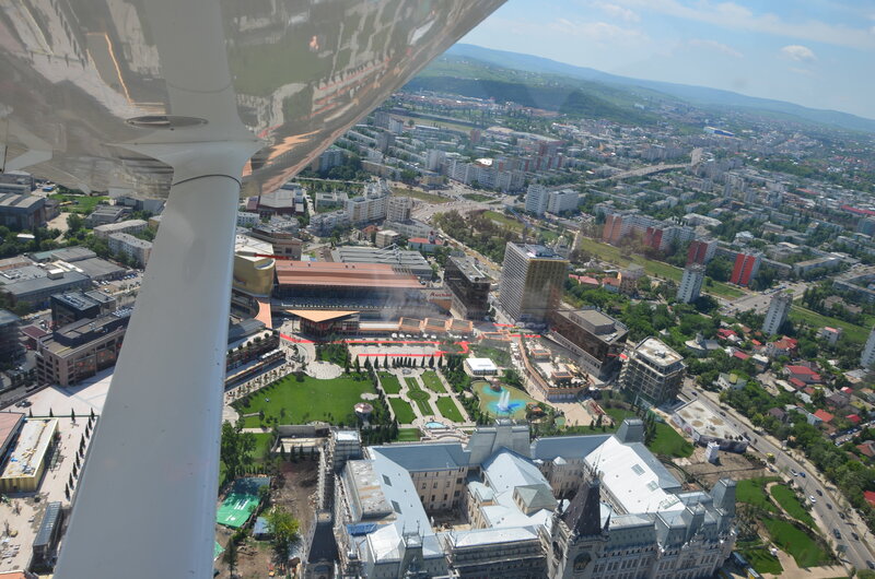 Aerial View of City — Green, Serene, Afternoon, Photograph