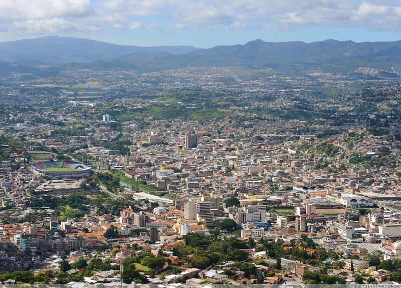 Aerial View of City — Green, Serene, Afternoon