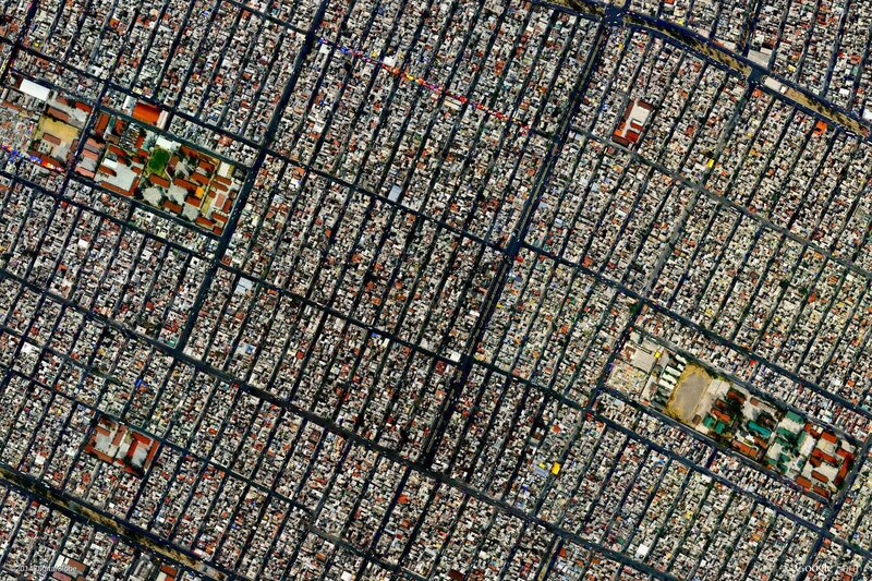 Aerial View of City Grid