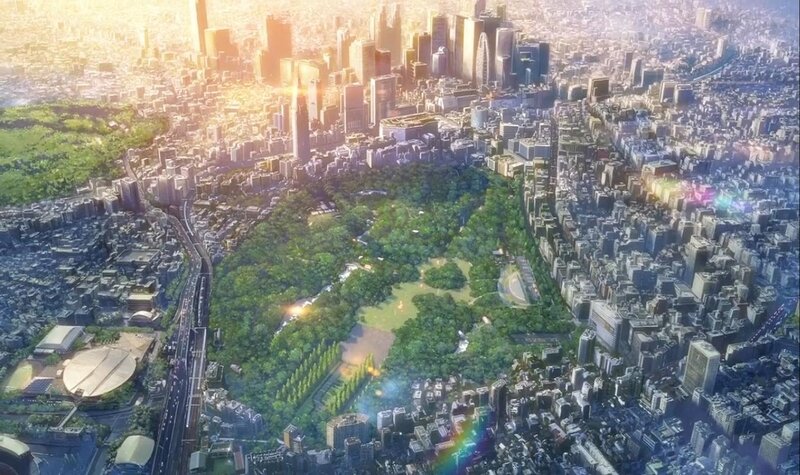 Aerial View of City Park — Green, Serene, Sunset