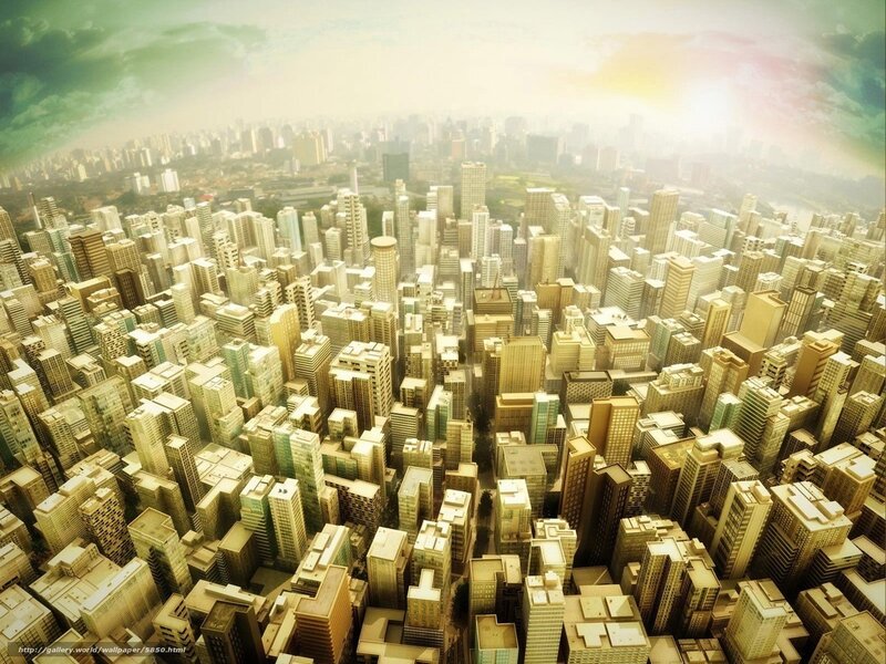 Aerial View of City