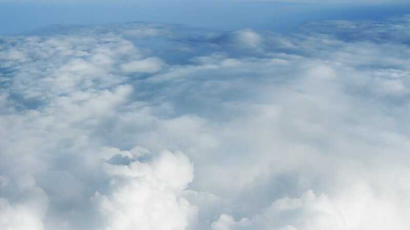 Aerial view of clouds