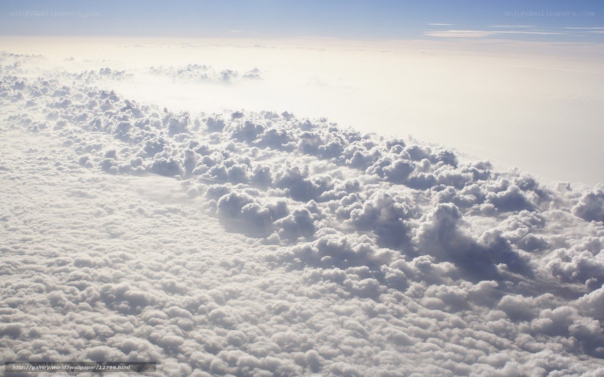 Aerial view of clouds