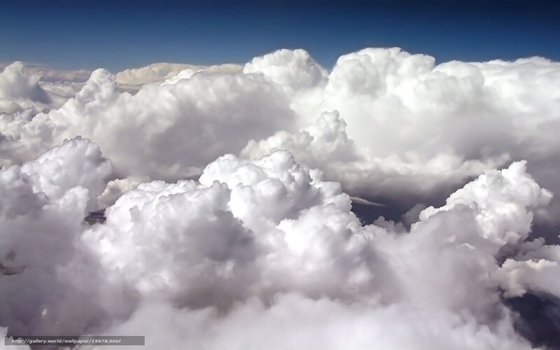 Aerial view of clouds