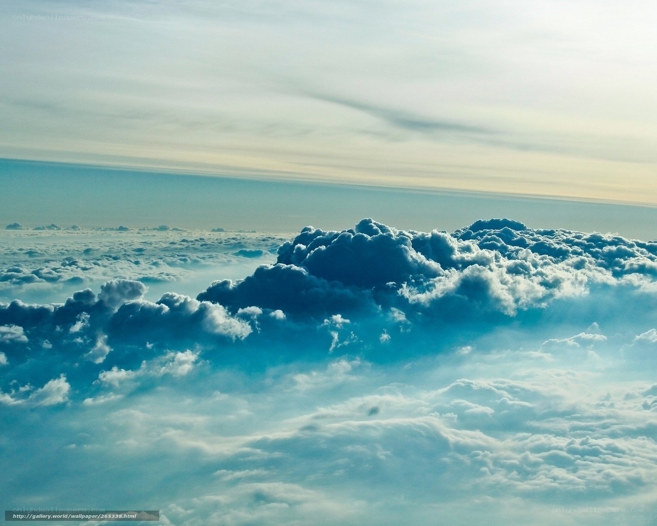 Aerial view of clouds