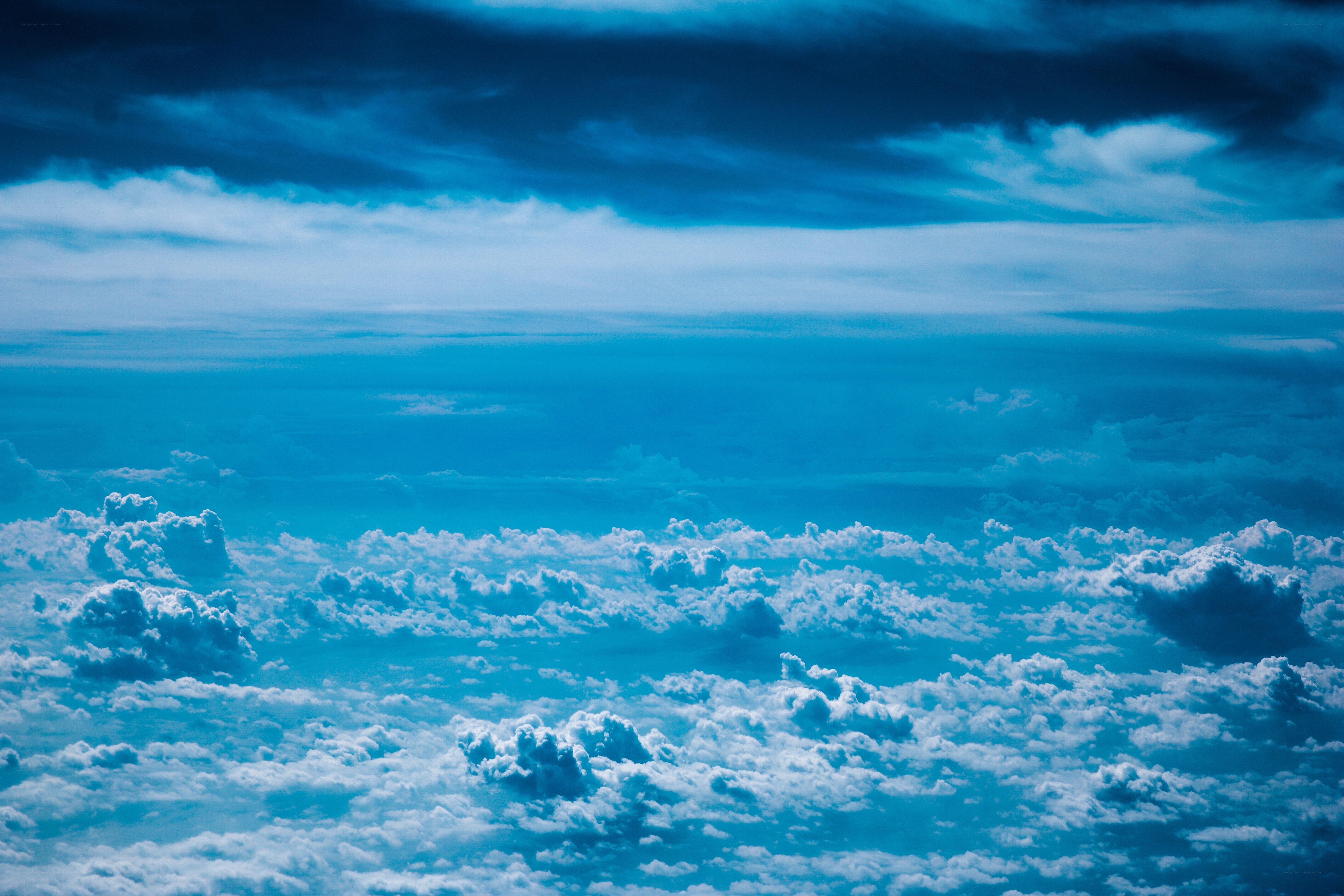 Aerial view of clouds