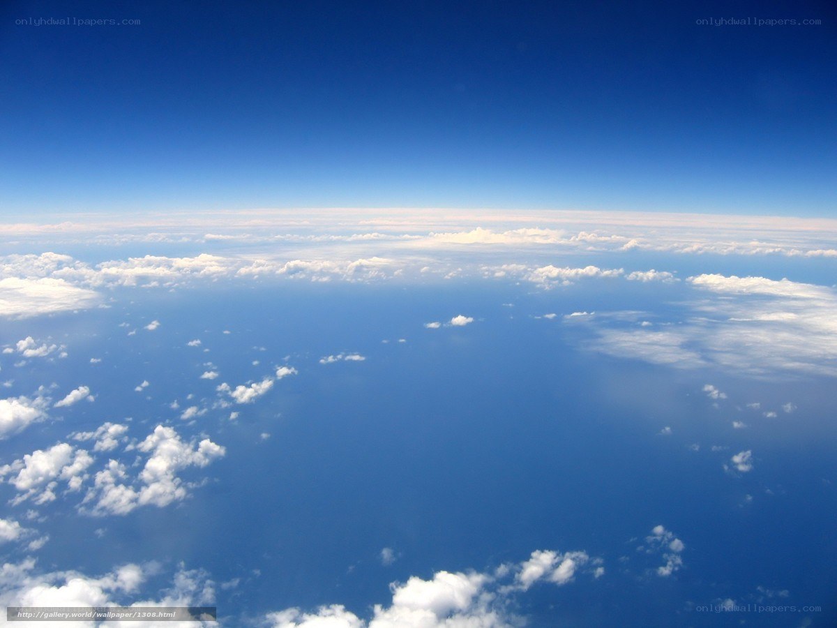 Aerial view of clouds and ocean