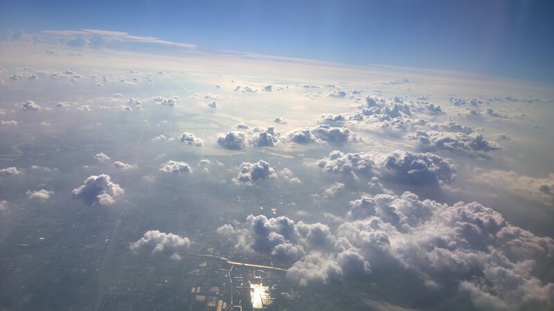 Aerial View of Clouds — Blue, Serene, Afternoon, Photograph