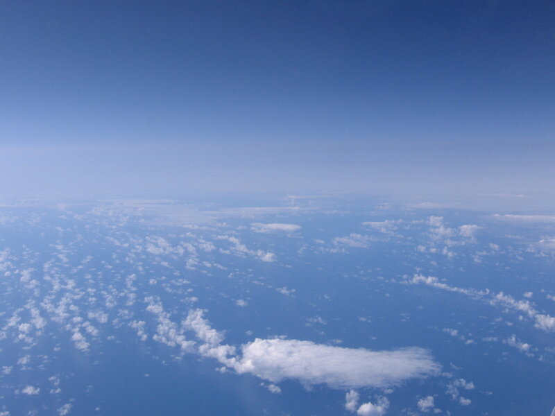 Aerial view of clouds from above