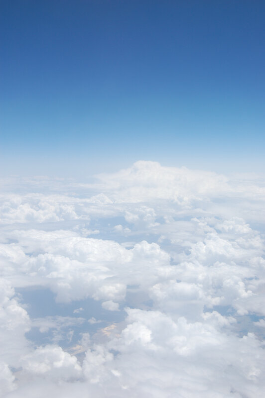 Aerial view of clouds from above