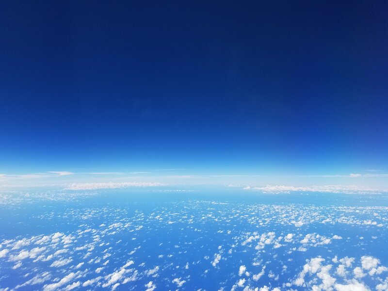 Aerial view of clouds from above