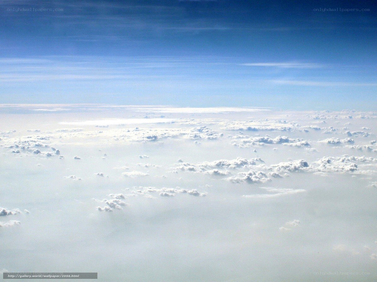 Aerial view of clouds from above