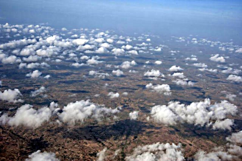 Aerial View of Clouds — White