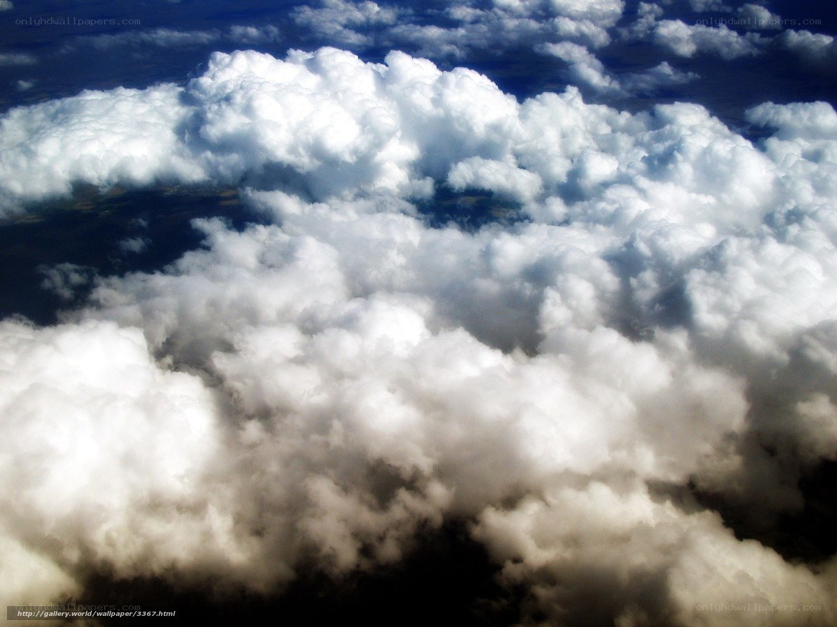 Aerial view of clouds