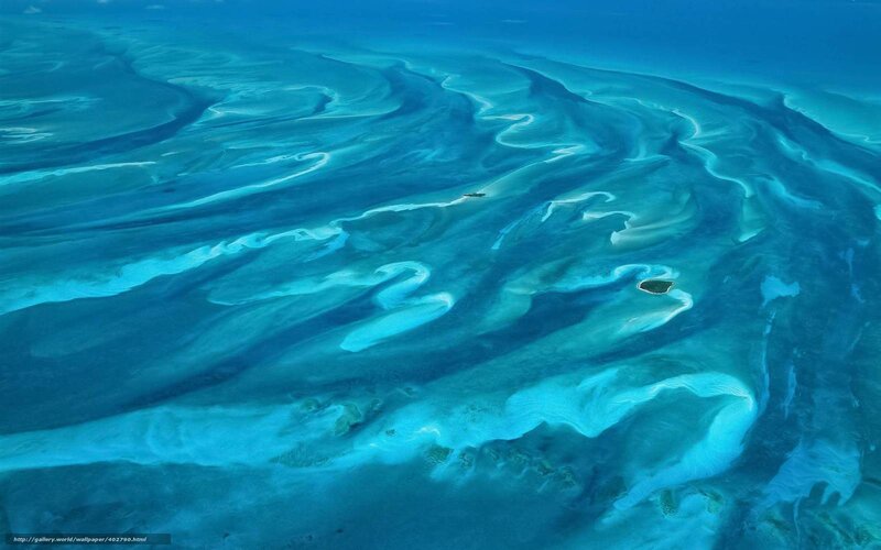 Aerial view of coral reef
