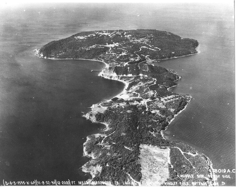 Aerial view of Corregidor Island