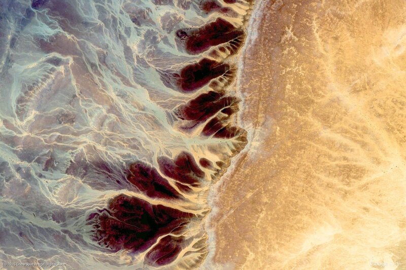 Aerial View of Desert — Brown