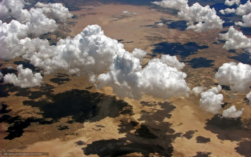Aerial View of Desert Clouds
