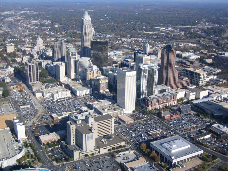Aerial View of Downtown Charlotte