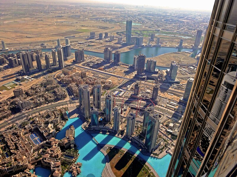 Aerial View of Dubai — Blue, Dramatic