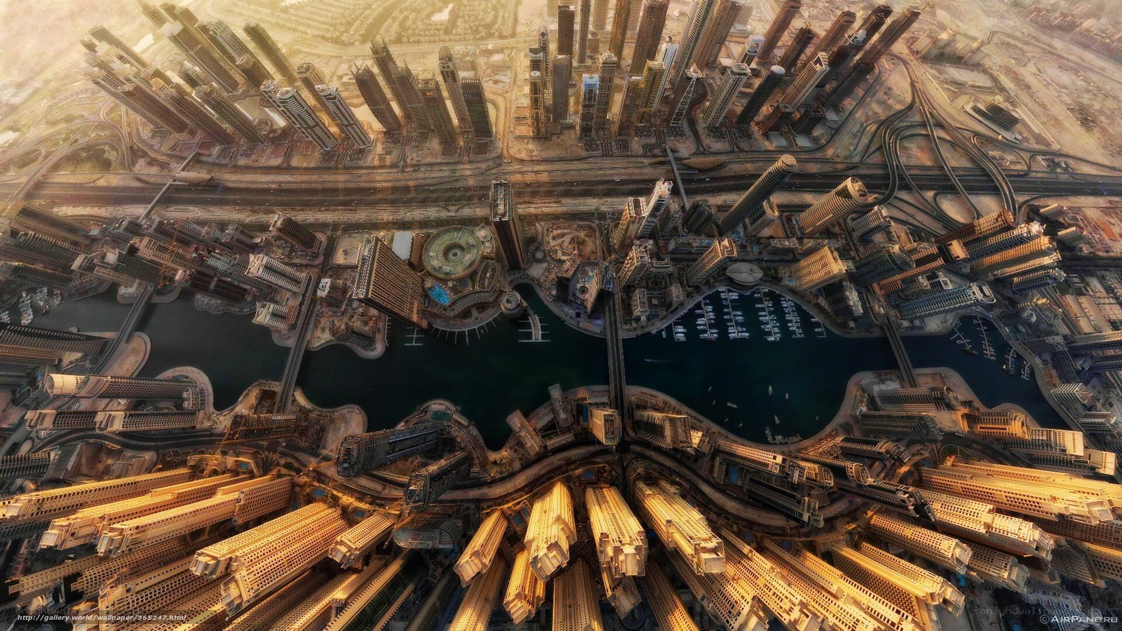 Aerial view of Dubai Marina