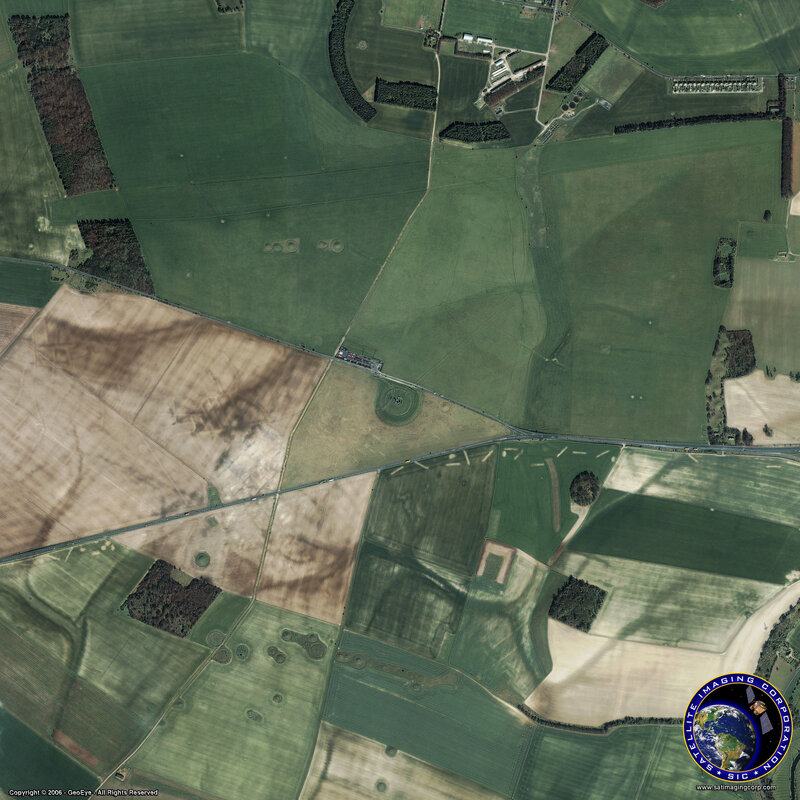 Aerial View of Farmland — Green, Neutral, Afternoon