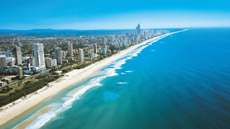 Aerial view of Gold Coast