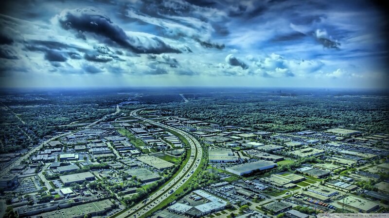 Aerial View of Highway
