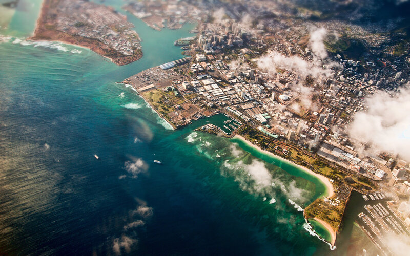 Aerial View of Honolulu