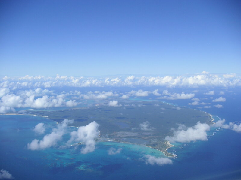 Aerial View of Island — Blue, Serene, Afternoon