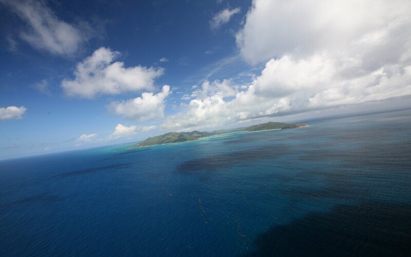 Aerial View of Island