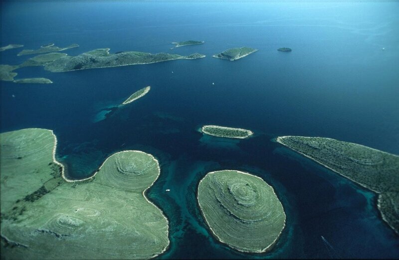 Aerial view of islands
