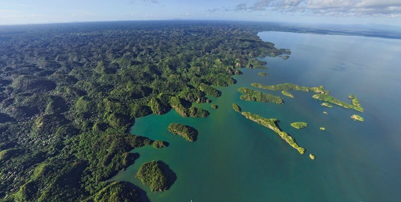 Aerial View of Islands — Green, Serene, Afternoon