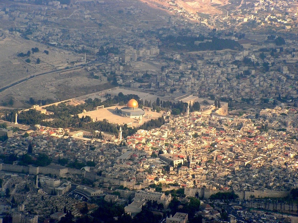 Aerial view of Jerusalem