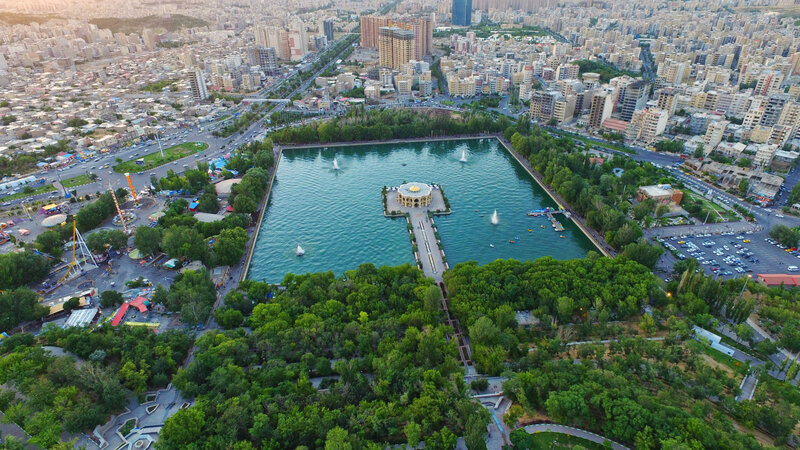 Aerial View of Lake Park