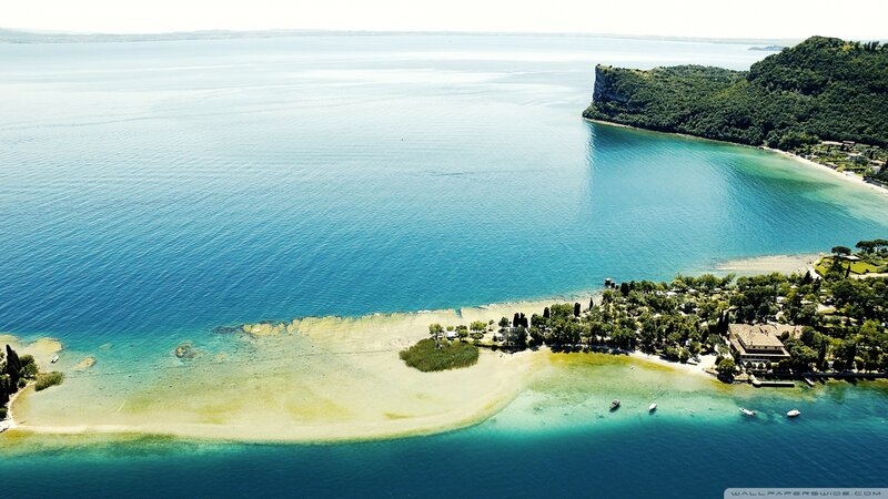 Aerial View of Lake Shore