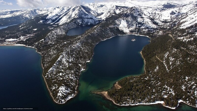 Aerial view of Lake Tahoe
