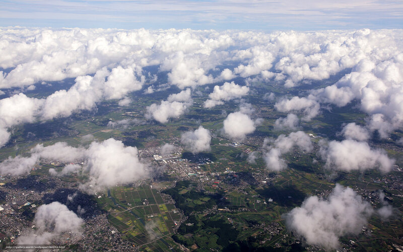 Aerial View of Landscape — White